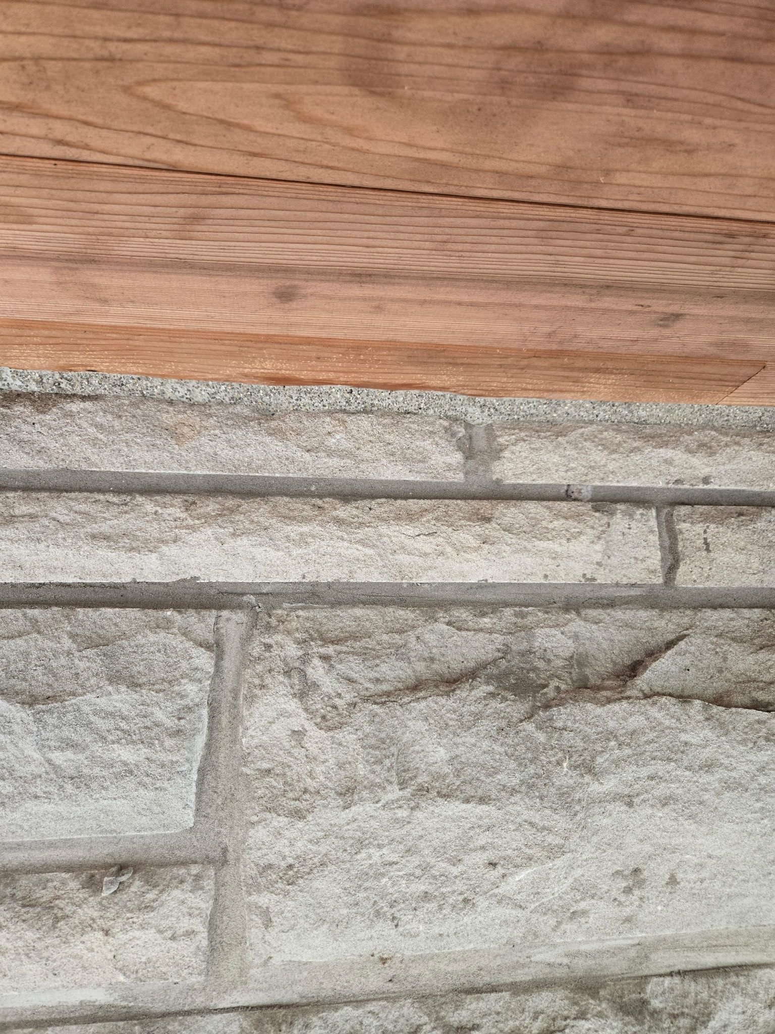 Stone and wood joint enhancement